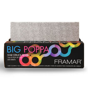 Framar Big Poppa Star Struck Silver Pop-Up Foil Sheets, 14x10", Pack of 250