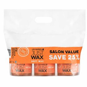 Just Wax Soft Wax Three Pots of 450g