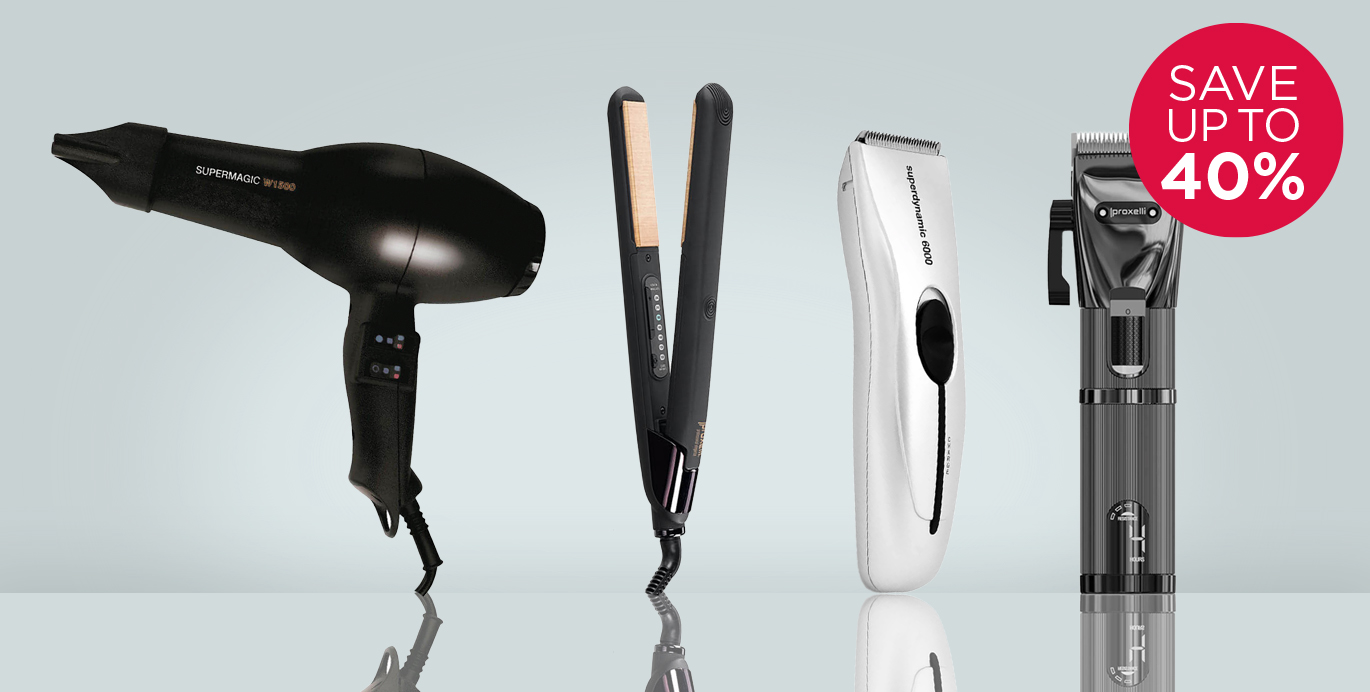 Upgrade and save on professional hair electricals!