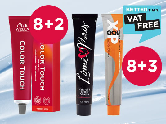 Shop professional hair dye offers on top salon brands including Wella, L'Oréal, Redken, Matrix, Schwarzkopf and more!